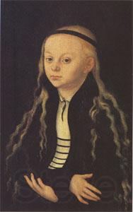 Lucas Cranach Portrait Supposed to Be of Magdalena Luther (mk05) France oil painting art